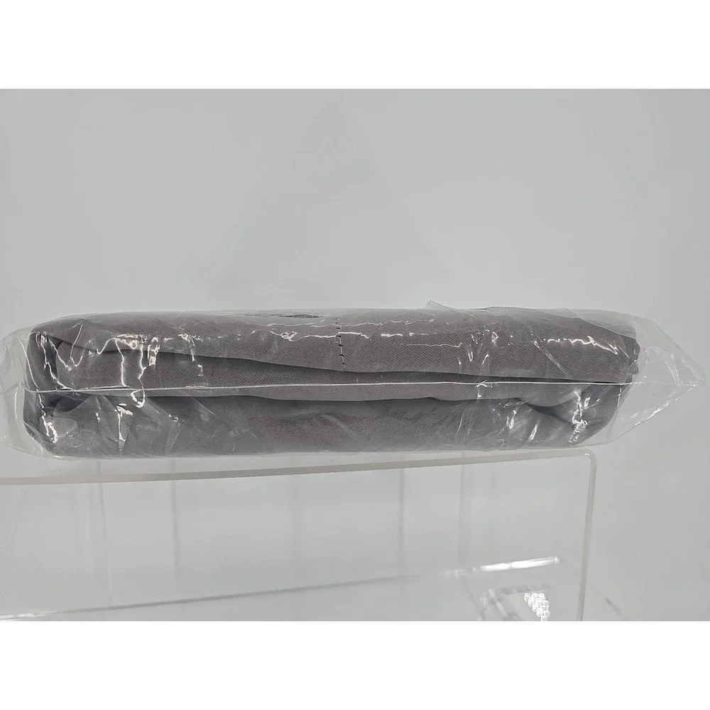H.VERSAILTEX Solid Blackout Energy Efficient‎ Tie Up Shades Dove Gray 42